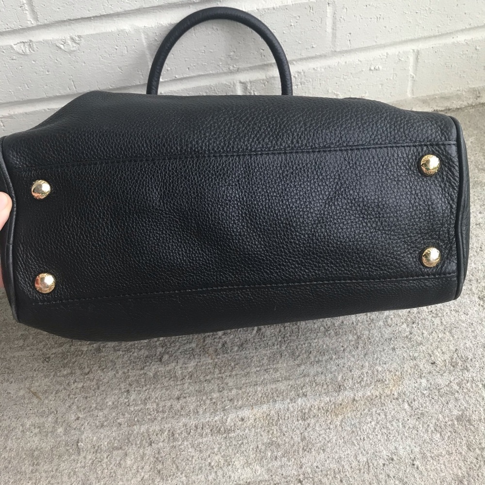MICHAEL Michael Kors Black Knox Leather Satchel - Picture 8 of 14